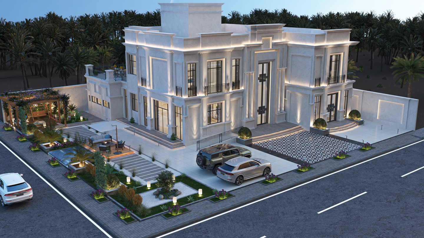 Classical residential villa exterior by Design Way
